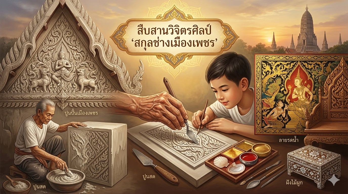 สืบสานวิจิตรศิลป์ งานสกุลช่างเมืองเพชร